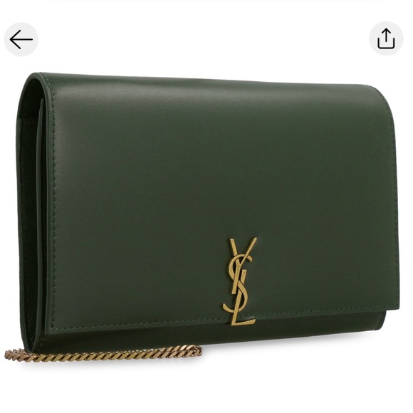 Saint Laurent Bags Saint Laurent Cassandre Leather Ysl Wallet On A